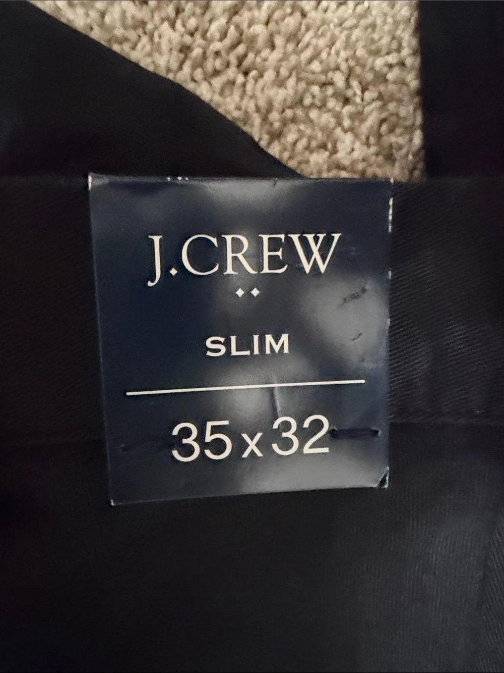 J. Crew Men's Black Chino Pants - Classic Straight Fit